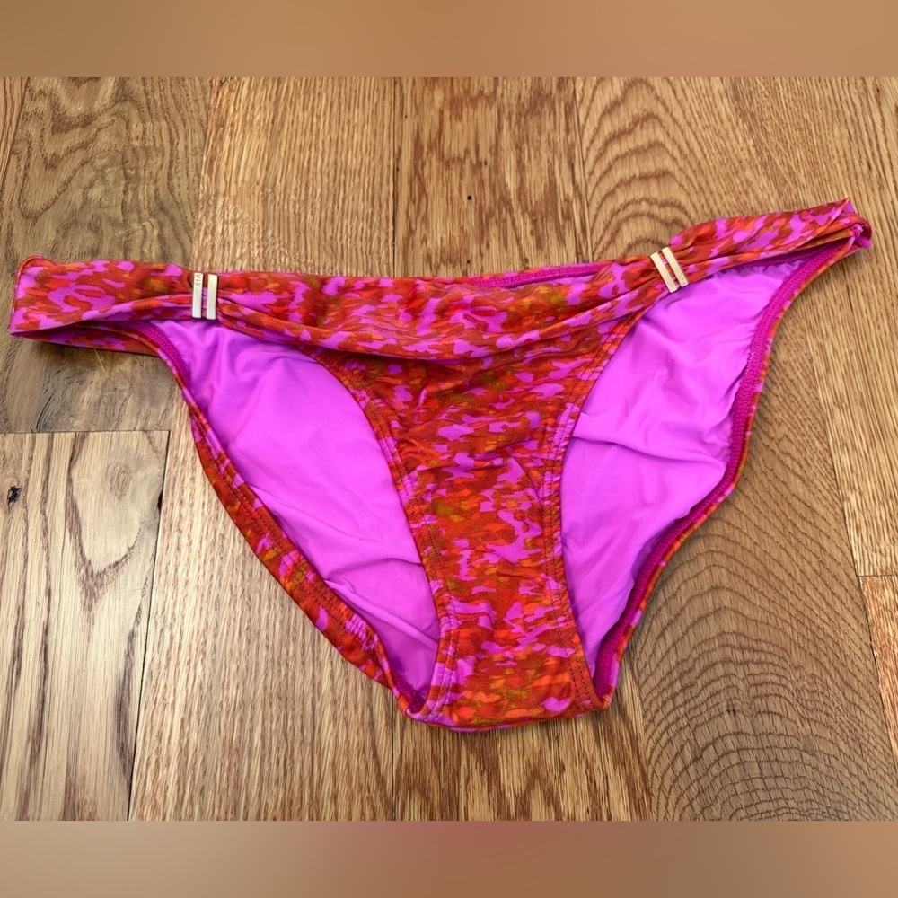 ViX Swim by Paula Hermanny Bikini Bottoms Pink and Orange size Large